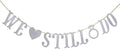 We Still Do Banner for Wedding Anniversary Party Decorations Sign Photo Prop (Silver Glitter)
