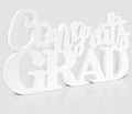2026 Graduation Party Decorations Congrats Grad Sign White Wooden Table Centerpieces Class of 2026 Photo Booth Props for Graduation Party Decorations Supplies