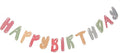 MEETINGU Happy Birthday Banner, Party Decorations Colourful Sign Supplies for Boys, Girls, Adults