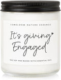Engagement Gifts for Couples, Bride Gifts, 9oz Lavender Scented Soy Wax Candle, Best Engaged Candle for Women, Bride to be, Fiance, Bachelorette, Engagement Party Decorations