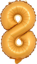 16" inch Single Orange Alphabet Letter Number Balloons Aluminum Hanging Foil Film Balloon Wedding Birthday Party Decoration Banner Air Mylar Balloons (16 Inch Orange 8)