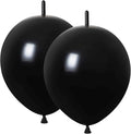 Link Balloons Black 12 Inch Latex Quick Linkale Balloon 160 Pcs for Birthday, Halloween, Christmas, Party Festival Decorations