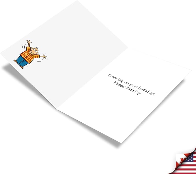 NobleWorks - 1 Happy Birthday Greeting Card Funny - Cartoon Comic Humor, Celebrate Birthdays Notecard - Perfect 10 C7243BDG