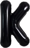 TONIFUL 40 Inch Black K Letter Jumbo Helium Balloons, Foil Mylar Big Alphabet Balloons for 2026 New Year Eve Graduation Wedding Baby Shower Birthday Party Anniversary Supplies Decorations