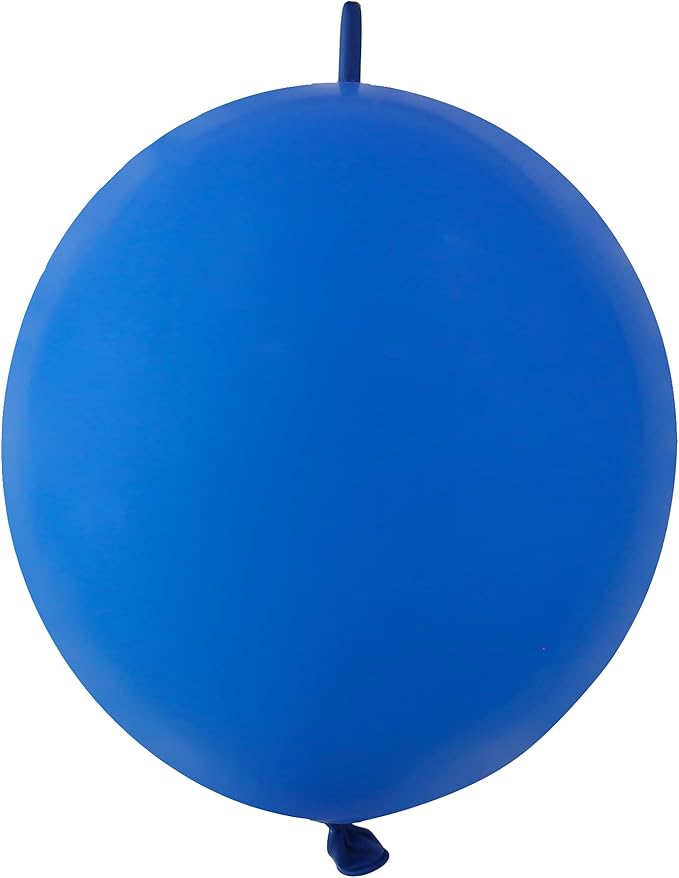 IN-JOOYAA 6 Inch Royal Blue Latex Link Balloon 100 Pcs Quick Linkable Balloon for Party Decoration