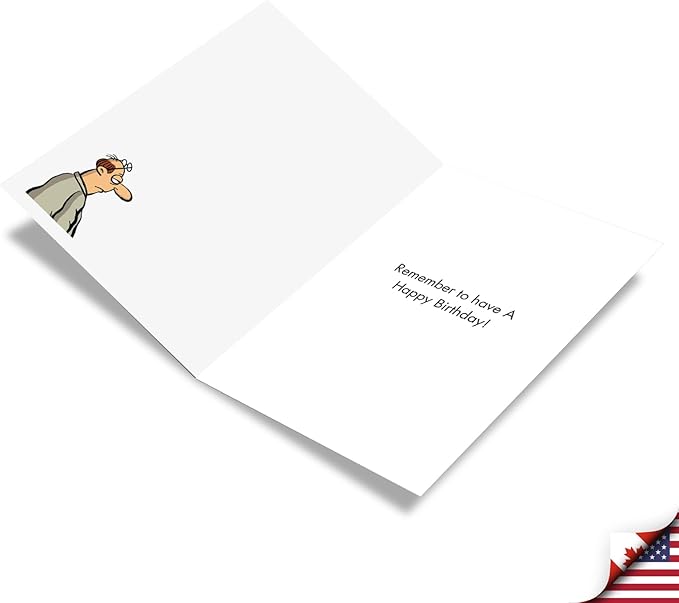 NobleWorks - Funny Birthday Greeting Card with 5 x 7 Inch Envelope (1 Card) Bday Lost Glasses C7856BDG