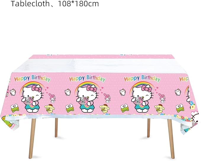 41pcs Children Party Supplies 20 Plates + 20 Napkin + 1Tablecloth Children Birthday Party Decorations, for Girl and Boy