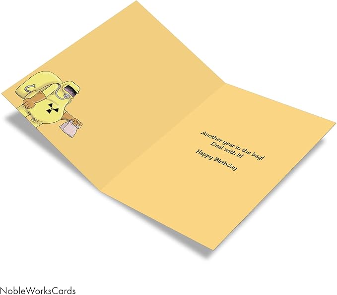 NobleWorks - Funny Birthday Greeting Card with Envelope (4.63 x 6.75 Inch) - Make Such A Big Deal 4370
