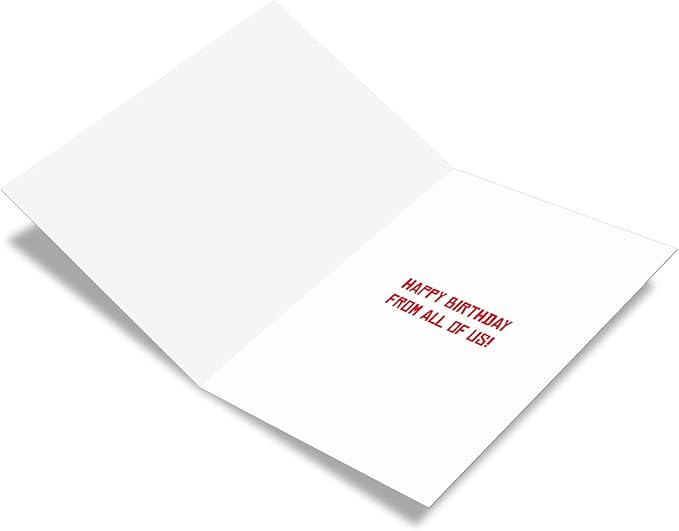 The Best Card Company Funny Birthday Greeting Card From Us w/ 5 x 7 Envelope for Men and Women (1 Card) Friendly Garden Gnomes C6441CBDG-US