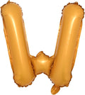 16" inch Single Orange Alphabet Letter Number Balloons Aluminum Hanging Foil Film Balloon Wedding Birthday Party Decoration Banner Air Mylar Balloons (16 Inch Orange W)