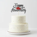 Kaoenla Happy Anniversary Cake Topper - Company Anniversary,Wedding Wedding Anniversary,Birthday Party Selected Decoration Supplies