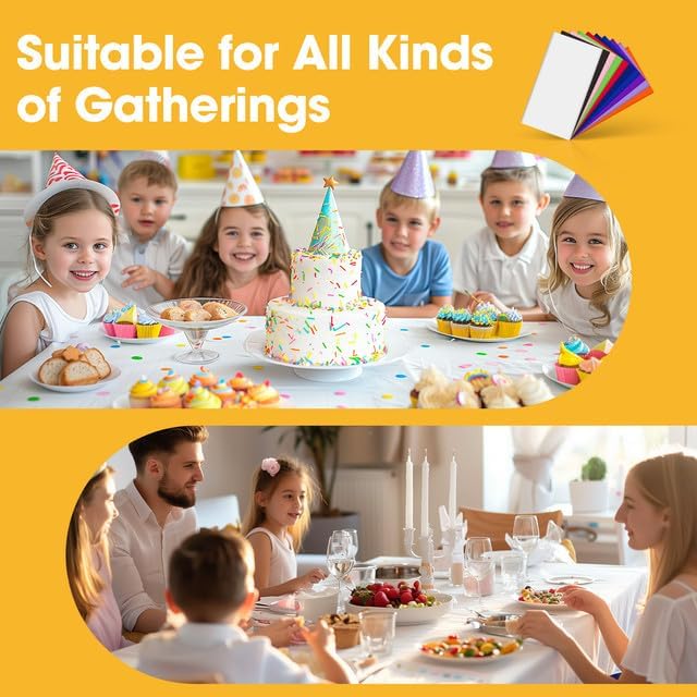 White Plastic Table Cloth Rectangle Table 15 Pack, 54''×108'' Tablecloth for 6ft Tables, Table Cloth for Disposable Use, Table Cover for Holiday Party, Gathering