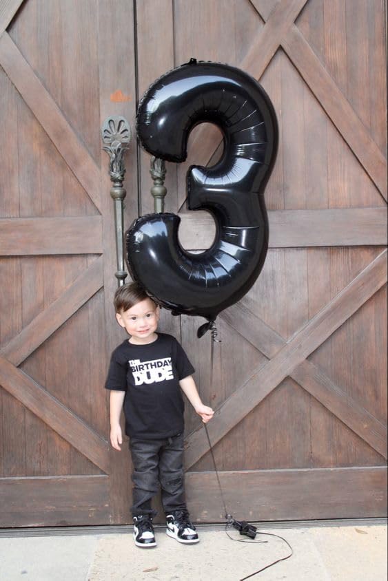 Black Number 16 Balloon 40 inch, 16 Number Balloons, 16th Black Birthday Decorations, 16 Year Old Girls Boys Party Supplies