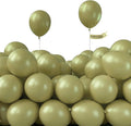 PartyWoo Sage Green Balloons 50 pcs 5 Inch Small Mini Matte Sage Olive Green Boho Neutral Eucalyptus Latex Balloons for Wedding Baby Shower Gender Reveal Birthday Party Decorations Green-F11