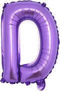 16 inch Purple Alphabet Letter and Number Balloons Set Package, Aluminum Hanging Foil Film Banner Mylar Balloon for Birthday Party Decoration Custom Word (A-Z, 0-9) (16 Inch Purple D)