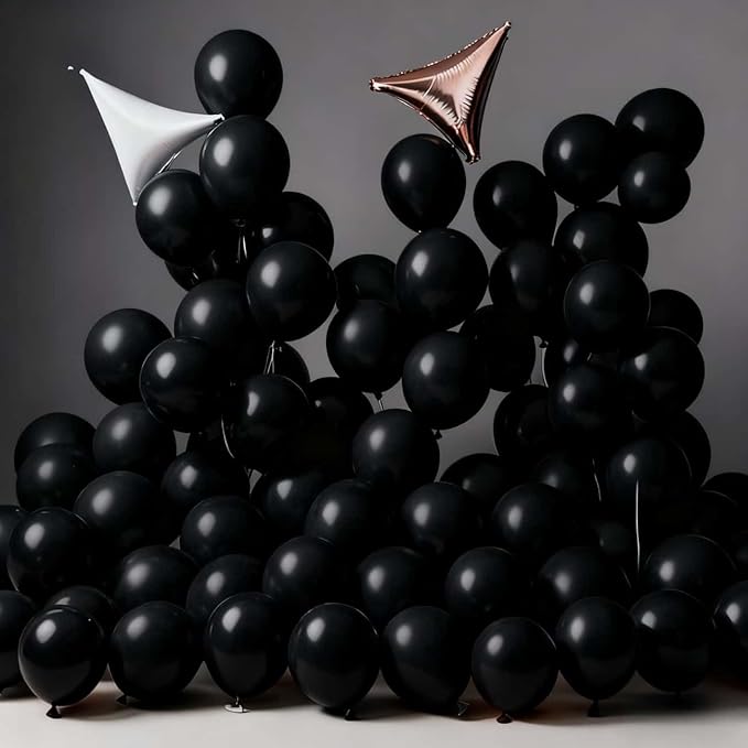 450 Pack Black Balloons - 12 Inch Black Latex Party Balloon Bulk - for Wedding, Birthday, Baby Shower, and More