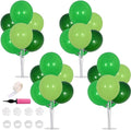 TONIFUL 4 Green Balloon Centerpiece for Table,Balloons Stand Kit for Forest Wild Theme Party,Baby shower,Birthday Decorations,St. Patrick's Day,Christmas,Easter Party Supplies