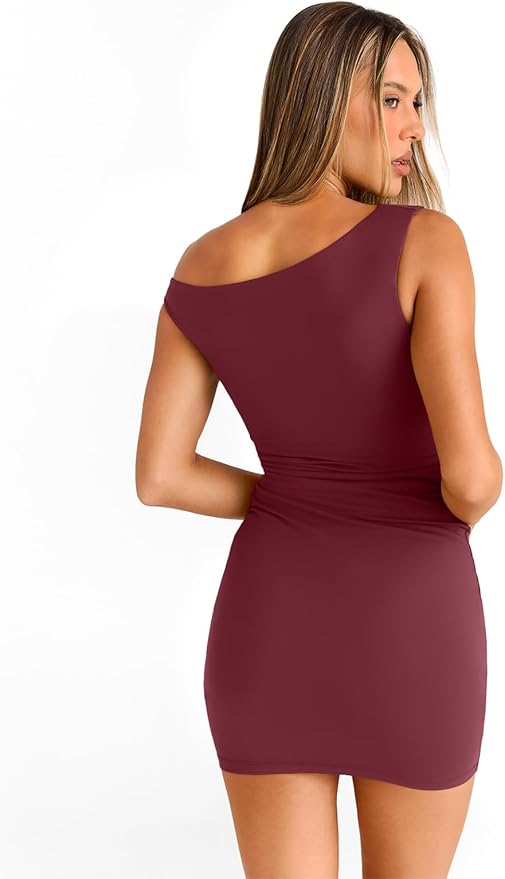 Trendy Queen Womens Mini Summer Dresses 2026 Going Out Off The Shoulder Bodycon Sexy Party Club Spring Fashion Outfits