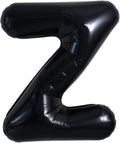 TONIFUL 40 Inch Large Black Z Letter Balloon - Jumbo Helium Foil Mylar Big Alphabet for 2026 New Year Eve Graduation Wedding Baby Shower Birthday Party Anniversary Supplies Decorations