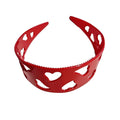 Valentines Headband New u Shape Fashion Tooth Hair Comb Headbands Hollow Heart Headband Vintage High Cranium Hairband with Teeth Head Bands for Women Holiday Party Head Wear Accessories Gift 1pcs