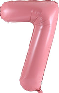 YPSelected 32 Inch Large Foil Helium Number Balloon Birthday Wedding Party 0-9 (Baby Pink, 7)