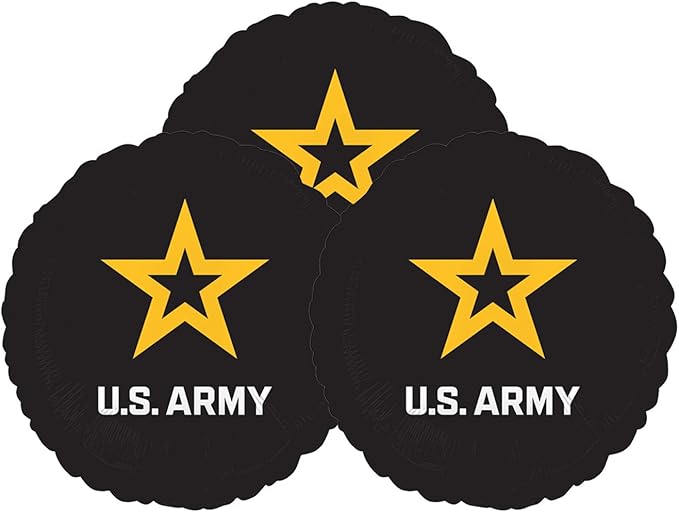 Set of 3 United States Army 18" Foil Party Balloons