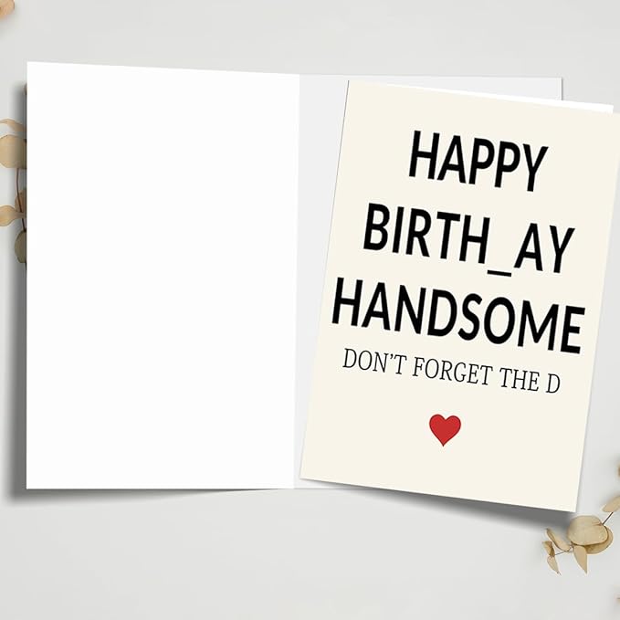 Birthday Decorations for Men, Funny Birthday Gifts for Men Him, Boyfriend Gifts for Bday, Husband Birthday Card