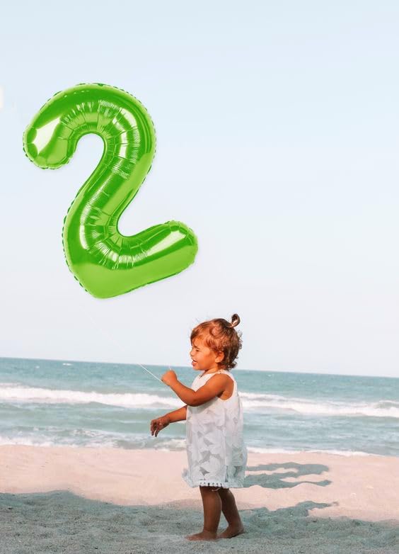 40 Inch Number 8 Balloon, Light Green 8 18 28 80 Birthday Balloons for Men Boys, 8th Birthday Decorations Party Supplies, Wedding, Graduations