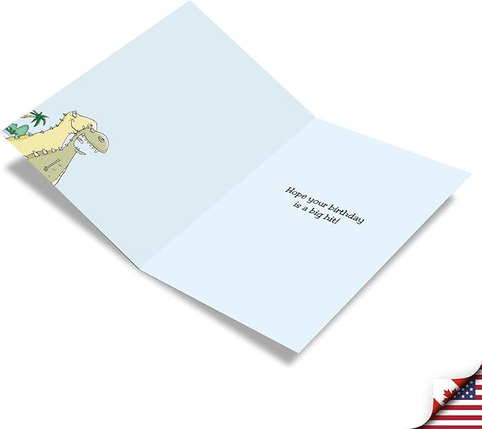 NobleWorks - Funny Birthday Greeting Card with 5 x 7 Inch Envelope (1 Card) Bday Make A Wish 9735