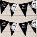 Black & White Elvis Presley Personalized Birthday Party Bunting - Hanging Party Decoration - Birthday Party Banner Garland | Decorative Party Supplies