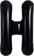 TONIFUL 40 Inch Large Black H Letter Balloon - Jumbo Helium Foil Mylar Big Alphabet for 2026 New Year Eve Graduation Wedding Baby Shower Birthday Party Anniversary Supplies Decorations