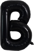 TONIFUL 40 Inch Large Black B Letter Jumbo Helium Balloons,Foil Mylar Big Alphabet Balloons for Birthday Party Anniversary Supplies Decorations