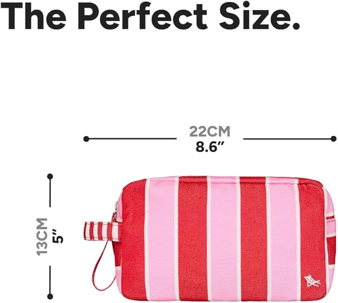 Dock & Bay Toiletry Bag - Large Travel Toiletries Kit - Cherry Bomb