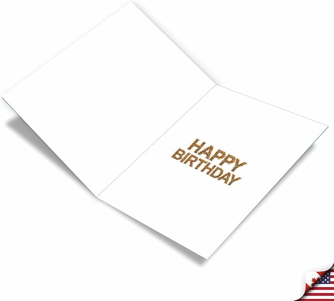 NobleWorks - Jumbo 101th Milestone Birthday Paper Card 8.5 x 11 Inch with Envelope (1 Pack) Oversize Jumbo Big Day 101 J2764MBG
