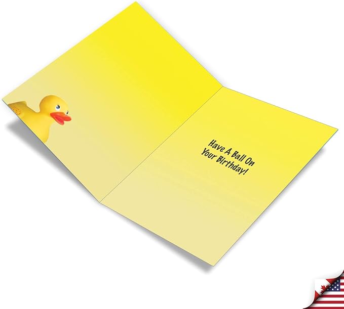 NobleWorks Jumbo Hilarious Birthday Greeting Card 8.5 x 11 Inch with Envelope (1 Pack) Oversize Jumbo Bday My Brain J9697