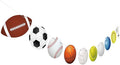 Hooqict Sports Themed Party Decorations Happy Birthday Banner Baseball Football Basketball Golf Soccer Volleyball Softball Party Banner Garland Sign for Sports Birthday Party Decorations Supplies