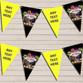 Yellow Las Vegas Personalized Birthday Party Bunting - Hanging Party Decoration - Birthday Party Banner Garland | Decorative Party Supplies