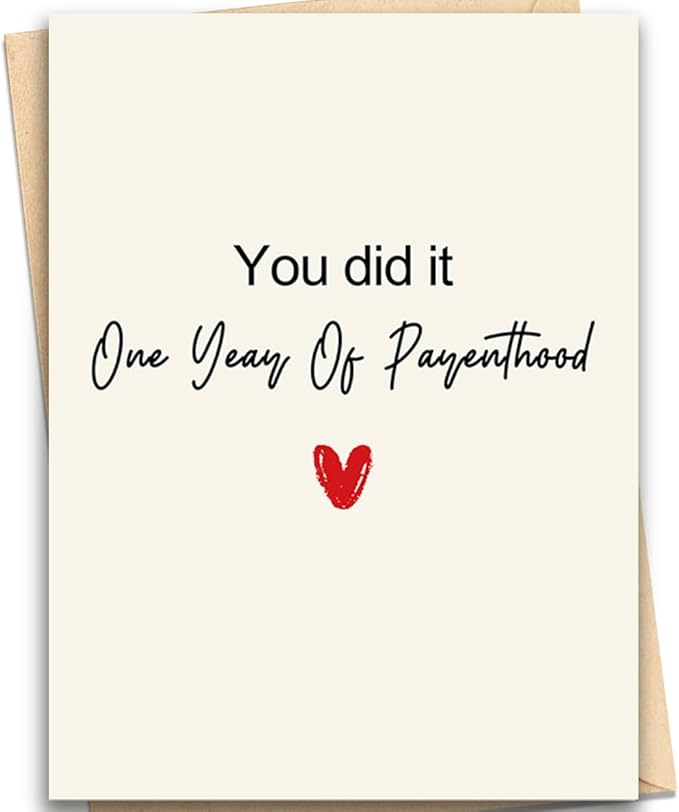 One Year Old Birthday Cards, 1st Birthday Cards for Girls, First Birthday Card for Boy, Baby Gift Card, Birthday Card for 1 year Old Boys Girls