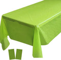 2 Pack Easter Plastic Tablecloths Disposable Table Covers Table Cloths BBQ Picnic Birthday Christmas Parties Covers Waterproof Oil-proof Table Cloth Thin Easter Party Green Table Cloths 54 x 108 In