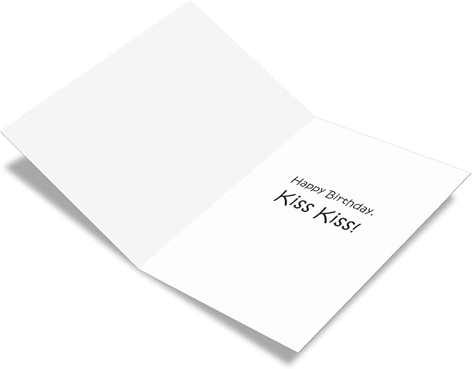 NobleWorks Hilarious Birthday Greeting Card with 5 x 7 Inch Envelope (1 Card) Bday Kiss my nose Tim Whyatt Birthday Cartoon 8347Z