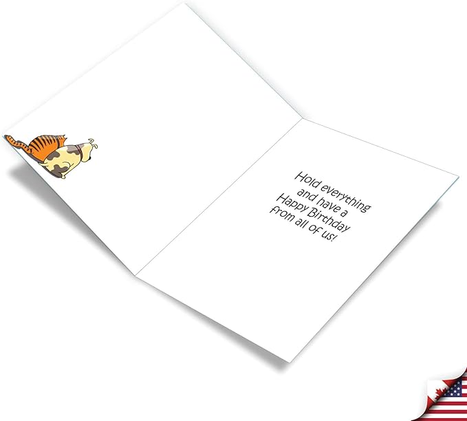 NobleWorks Jumbo Funny Birthday Paper Card From Us 8.5 x 11 Inch with Envelope (1 Pack) Large Jumbo Bday Hold The Elevator J4856BDG-US