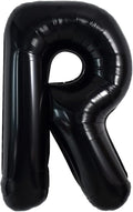TONIFUL 40 Inch Large Black R Letter Balloons, Jumbo Helium Balloons for 2026 New Year Eve Graduation Wedding Baby Shower Birthday Party Anniversary Supplies Decorations
