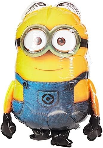 Toyland® Pack Of 2 - 75cm (30") Minion Foil Balloons - 1 x Dave & 1 x Stuart Shaped Character Foil Balloons - Children's Party Balloons