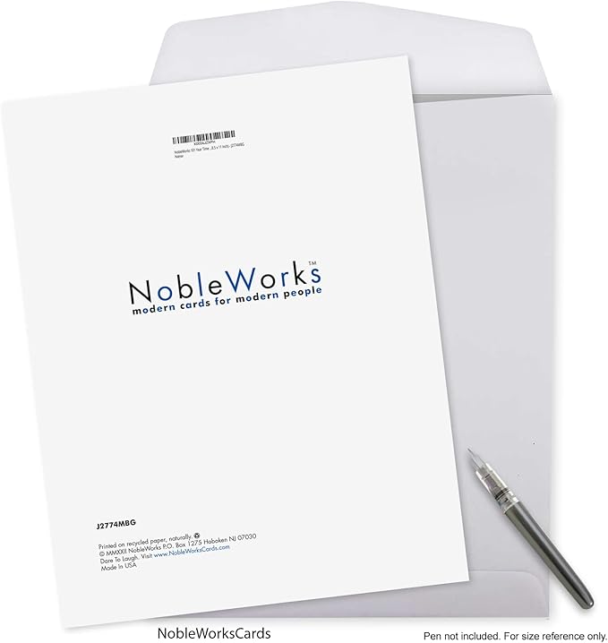 NobleWorks - Big Funny 101th Milestone Birthday Greeting Card 8.5 x 11 Inch with Envelope (1 Pack) Large Jumbo 101 Year Time Count J2774MBG