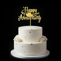Kaoenla Happy Anniversary Cake Topper - Company Anniversary,Wedding Wedding Anniversary,Birthday Party Selected Decoration Supplies