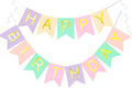 Letjolt Macarone Happy Birthday Banner Party Signs Colorful Funny Supplies Garland for Girls Birthday Party Indoor Decorations Nursery Hanging Decorations 13 Pcs
