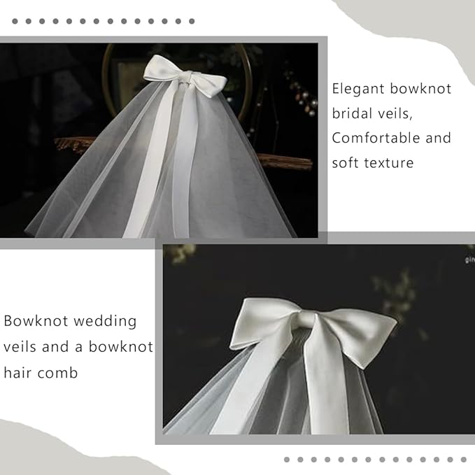 White Short Wedding Veil Pearl Rhinestone Bride Veils Bridal Veils Bachelorette Party Veil for Brides and Women