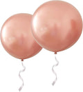 36 Inch Big Round balloons Rose Gold Thick Giant Latex Balloons 6 Packs for Party Decorations