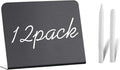 12 Pack 4"x3"Mini Chalkboard Signs for Chalk Sign for Food - Party - Buffet - Table Sign Chalkboard - Wedding - Bakery - Small Chalkboard Sign - Mini Chalkboards for Food