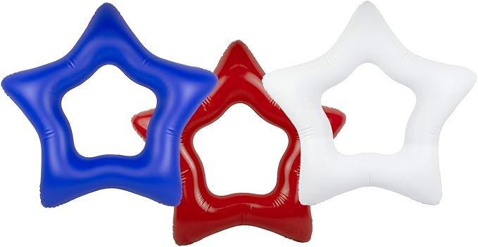 Poolmaster American Stars Inflatable Pool Floaties for Kids and Adults